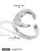 Yori Stainless Steel Sun Moon Classic Thin Chic Ring Personalized Metal Texture Rust Proof Charm Fashion Jewelry for Women