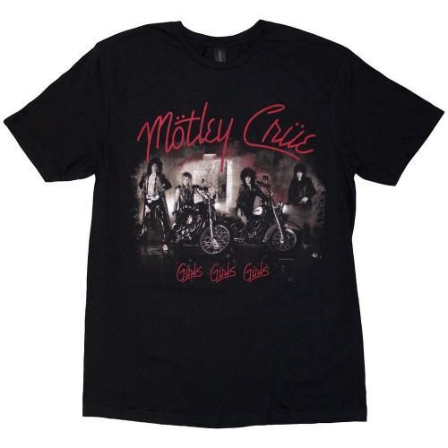 Motley Crue Unisex Adult Girls Girls Vintage T-Shirt S