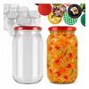 48x Jar 815ml for HONEY JAM MUSHROOMS PRESERVES Glass Jars + Lid Ø 82