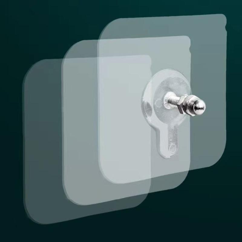 10Pcs  White Adhesive Hooks Without Tool Installation Functional Bathroom Kitchen Organizers for Small Space Livings