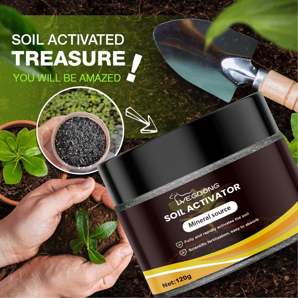 YEGBONG Soil Activator. Horticultural Nutrient Soil. Mineral Source, Loose Soil, Prevents Compaction, Promotes Root Growth, Flower Fertilizer