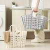 Foldable Wall-Mounted Laundry Basket for Bathroom Storage