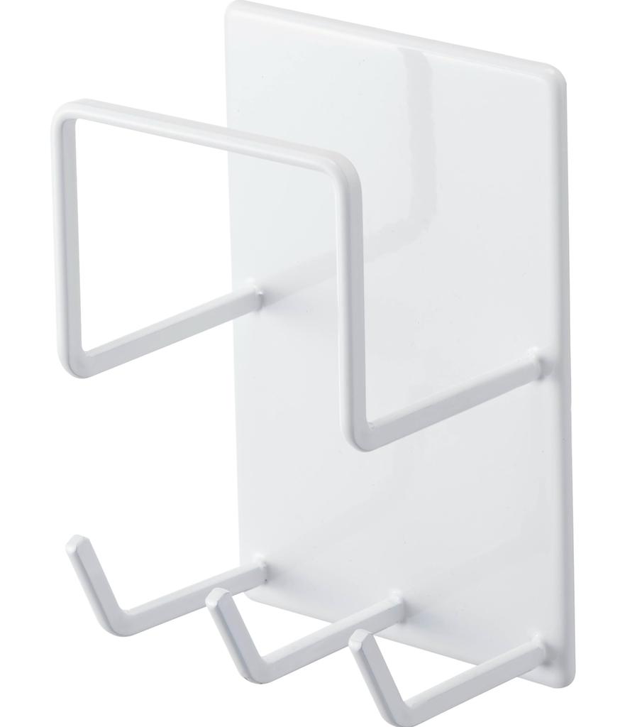 Magnetický držák na čištění koupelny Yamazaki Jitsugyo 4976 Bílý Přibl. Š8XH6XV12cm Tower Koupelna Rack Koupelna Čištění Sklad