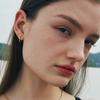 VERTE Basic Earring  Gold Ver.  2 Size    deux.silVer.131