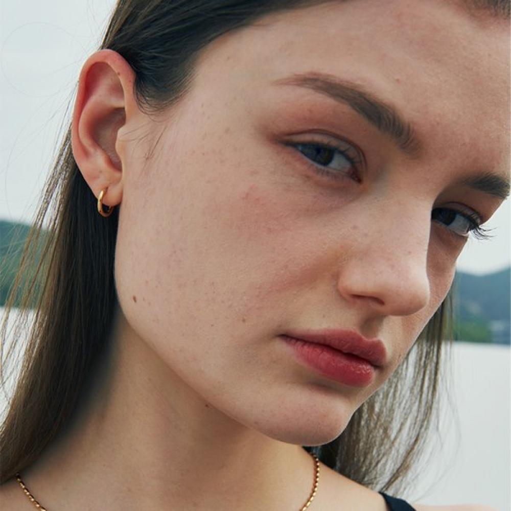 VERTE Basic Earring  Gold Ver.  2 Size    deux.silVer.131