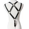Clip Gentlemen Adjustable Braces Leather Belt Leather Harness Men's Suspenders Body Chest Harness