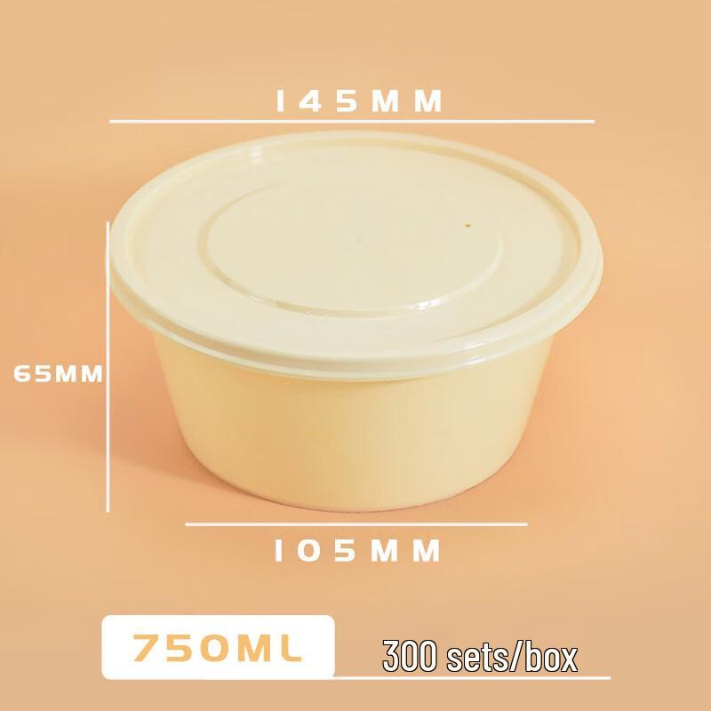 

Biodegradable Takeout Round Containers with Lids