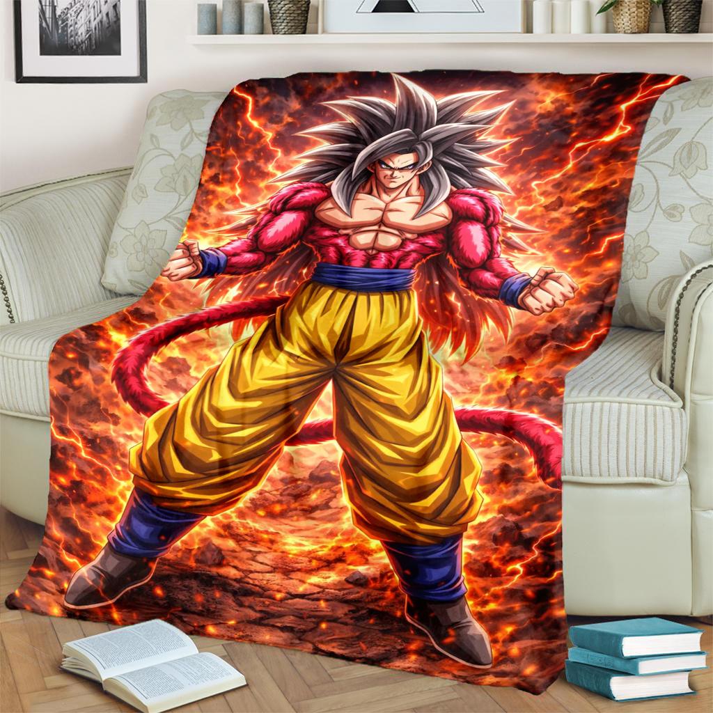 Dragon Ball! Flannel Blanket Comfortable Warm for Bedrooms, Sofas, Beds, Chairs, Picnics, Travel