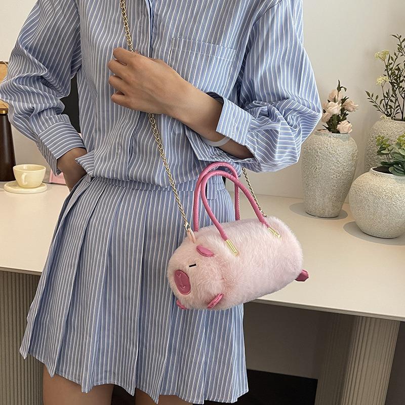 Crossbody Bag Panda Plush Backpack Women's New Cute Capybara Commuter Shoulder Bag