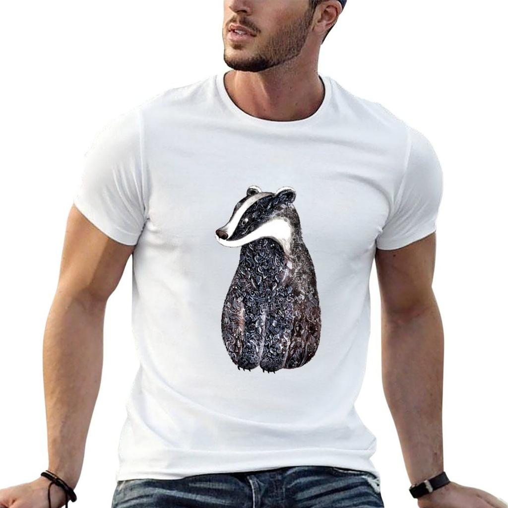 Badger T-Shirt Basic Casual Short Sleeve Shirt
