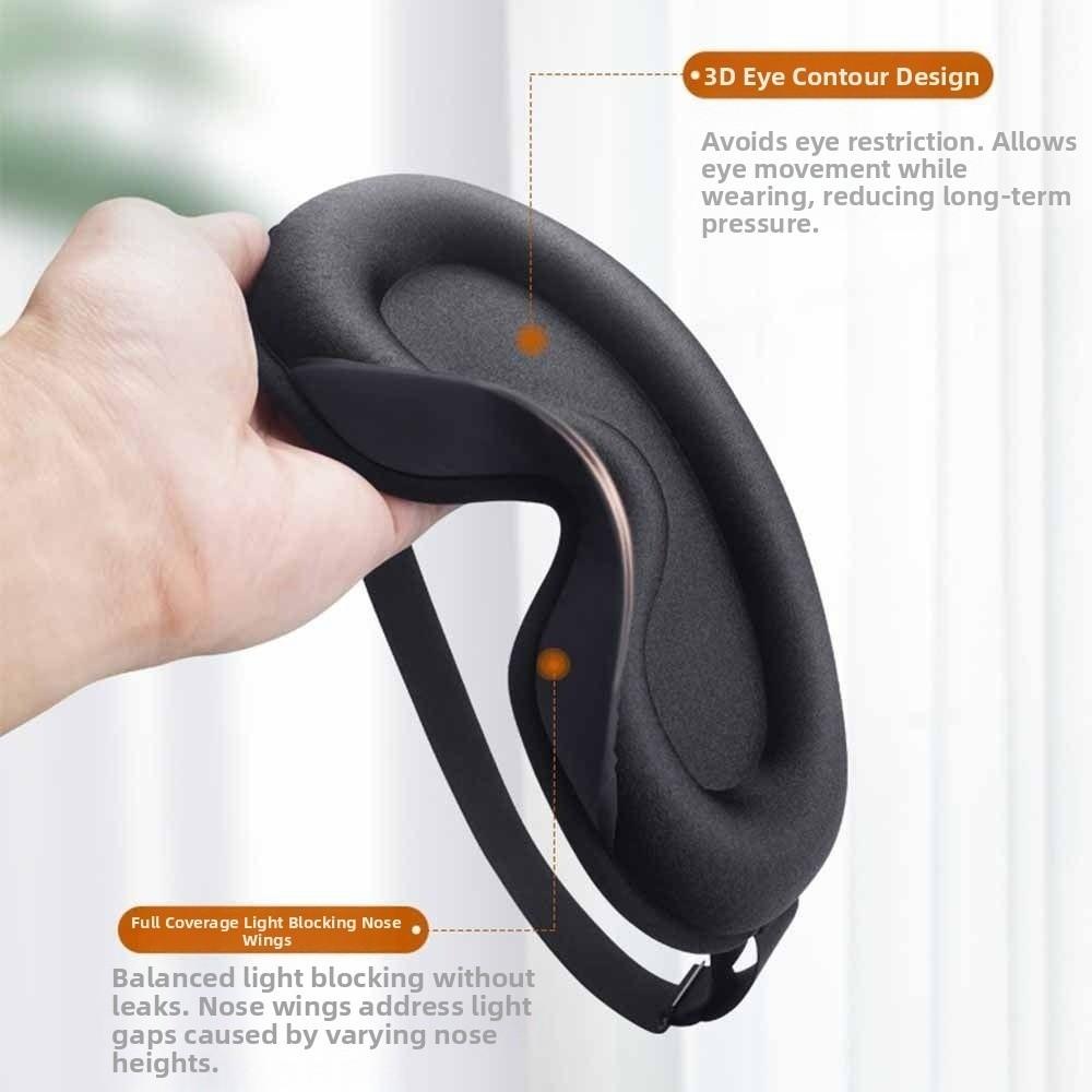 Slow Rebound Blackout Eye Mask Soft Sleeping Aid Eyepatch Eyeshade 3D Sleep Mask  Travel