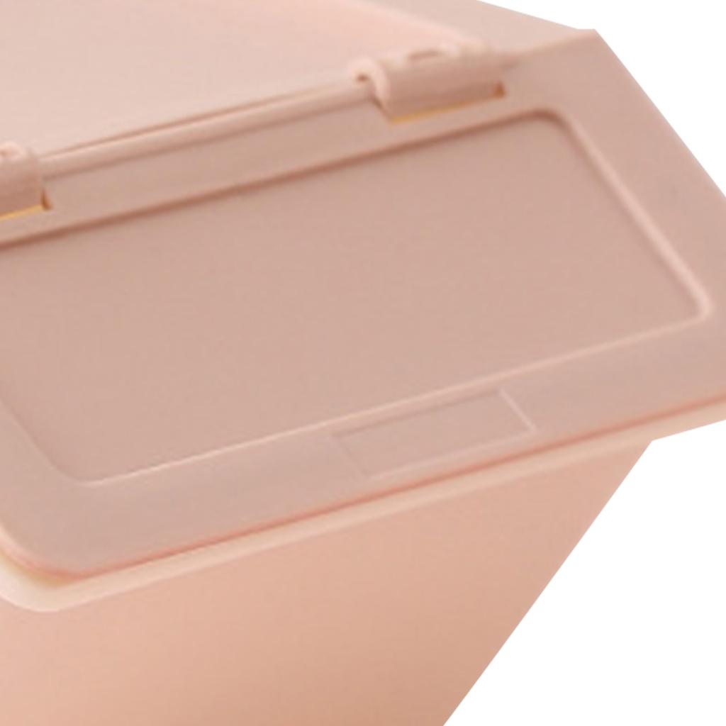 Miniaturowe pudełko do przechowywania na biurko, plastikowe, składane, śliczne, miniaturowe organizery na biurko z klapką na przybory piśmiennicze