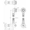 TOTO Angle Water Stop Valve 20 (for SK22A) TN114-1