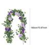 Artificial Flower Dressing Flower Garland Plastic Lifelike Garland Hanging Plants Handmade Flexible Artificial Flowers Vine