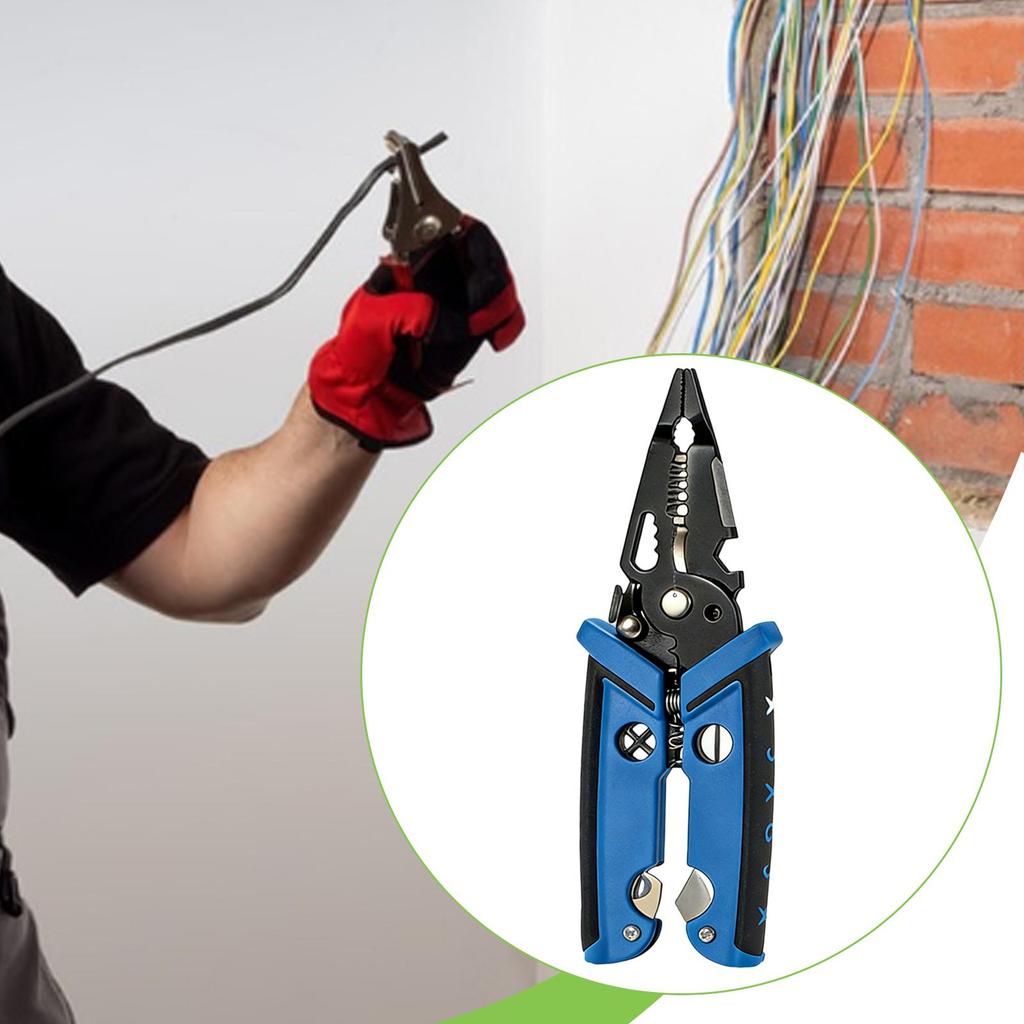 Wire Stripper Electrician Tool 18 In 1 Portable Wires Multipurpose Easy To Use Durability Cable Stripper Wire Pliers