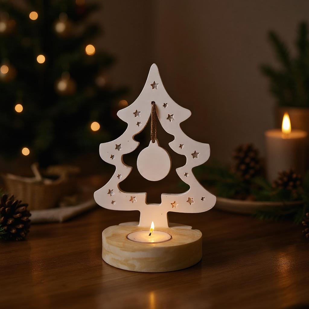 Christmas Tree Silicone Mold for Candles DIY Craft Molds for Concrete Epoxy Resin Casting Holiday Home Decoration Art Projects