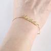 Lemegeton Custom Name Bracelet For Women Personalized Stainless Steel Charm Crown Heart Bracelet Jewelry For Girls Boy Gifts