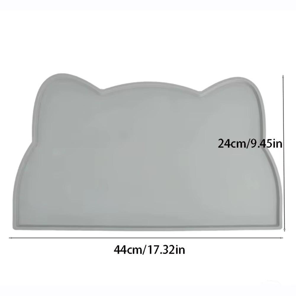Anti-Slip Pet Silicone Feeding Mat Washable Tableware Mat Dog Cat Bowl Mat  for Cats and Dogs