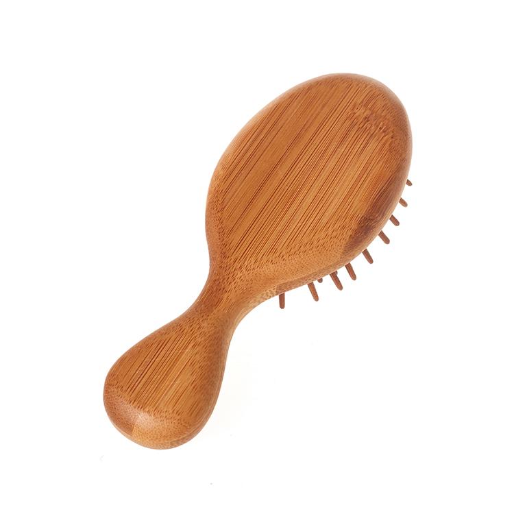 Detangling Hair Wooden Brush Soft Goat Hair Brush Head Massage Portable Comb Baby Cute Hair Bath Brush Comb Set