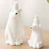 White Cute Bear Shape Soap Dispenser Plastic Kitchen Press Pumps