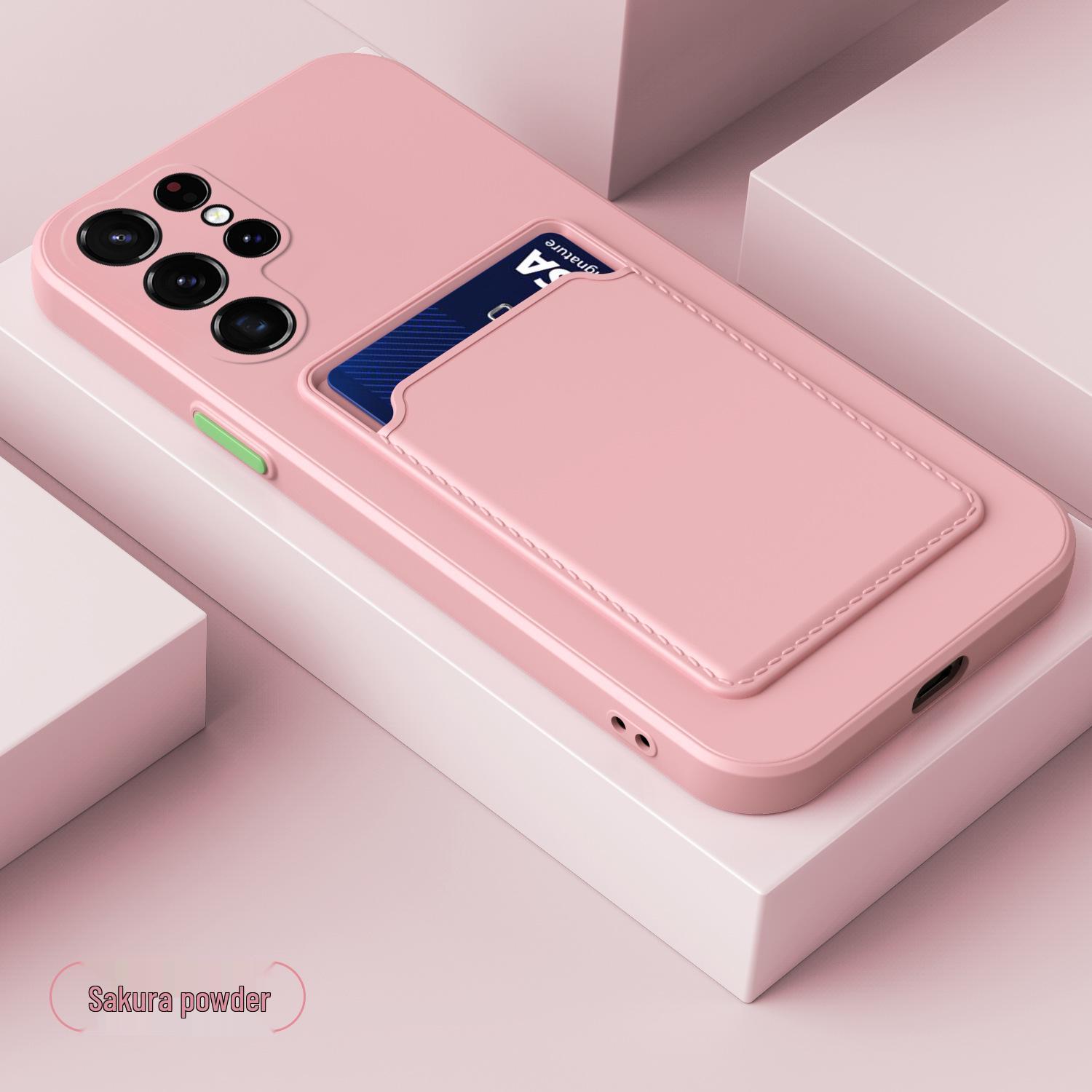 

Samsung S25 Ultra Мягкий силиконовый чехол-картхолдер для телефона для Note 20 Ultra A25 5G