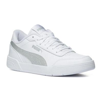 Caracal Glitter Low Top Kids' Skateboarding Shoes Silver White Teenagers 373075-02
