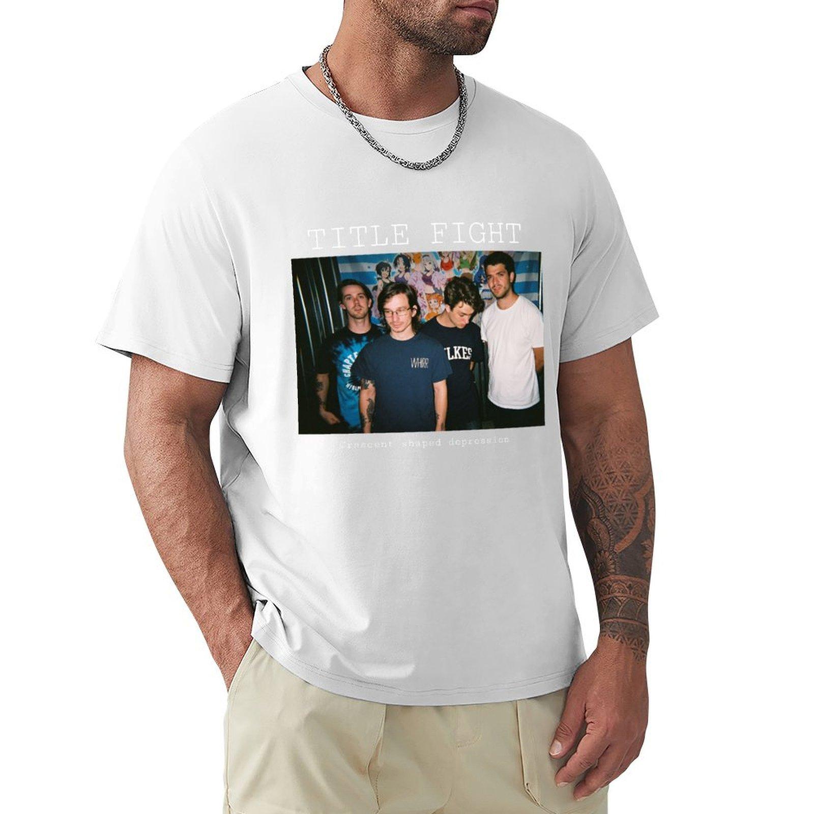 Title fight TShirt anime clothes anime sports fans mens t shirt graphic S
