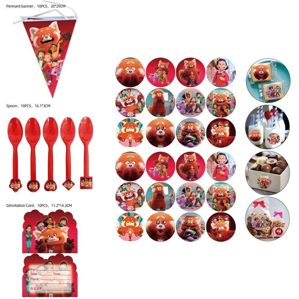 Make Your Child's Birthday Party Extra Special With Turning Red Themed Decorations