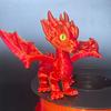 Multi-jointed Flying Dragon Figures Articulated Dragon Model Toy 3D Printed Dragon  Desk Decoration