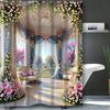 Garden  Pattern  Bathing Curtain  Bathroom Shower Curtain Waterproof With 12 Hooks Home Deco Free Ship