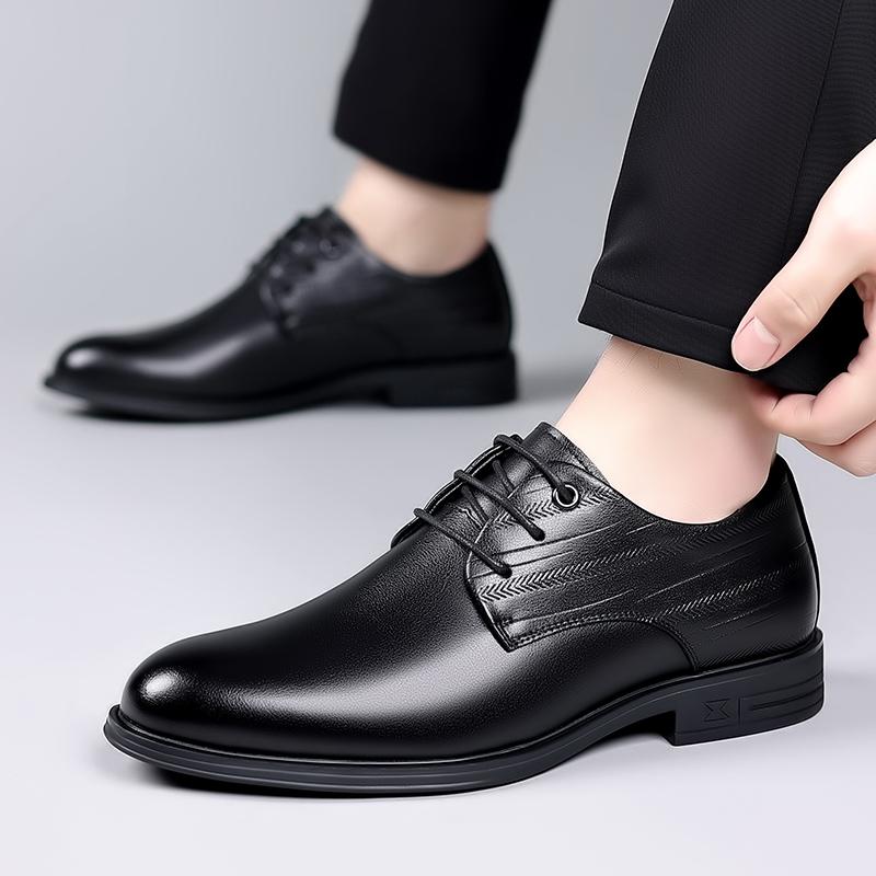 Men's Comfortable Dress Shoes Black Soft Leather Formal Shoes For Men Breathable Casual Business Male Oxfords Suit Shoes