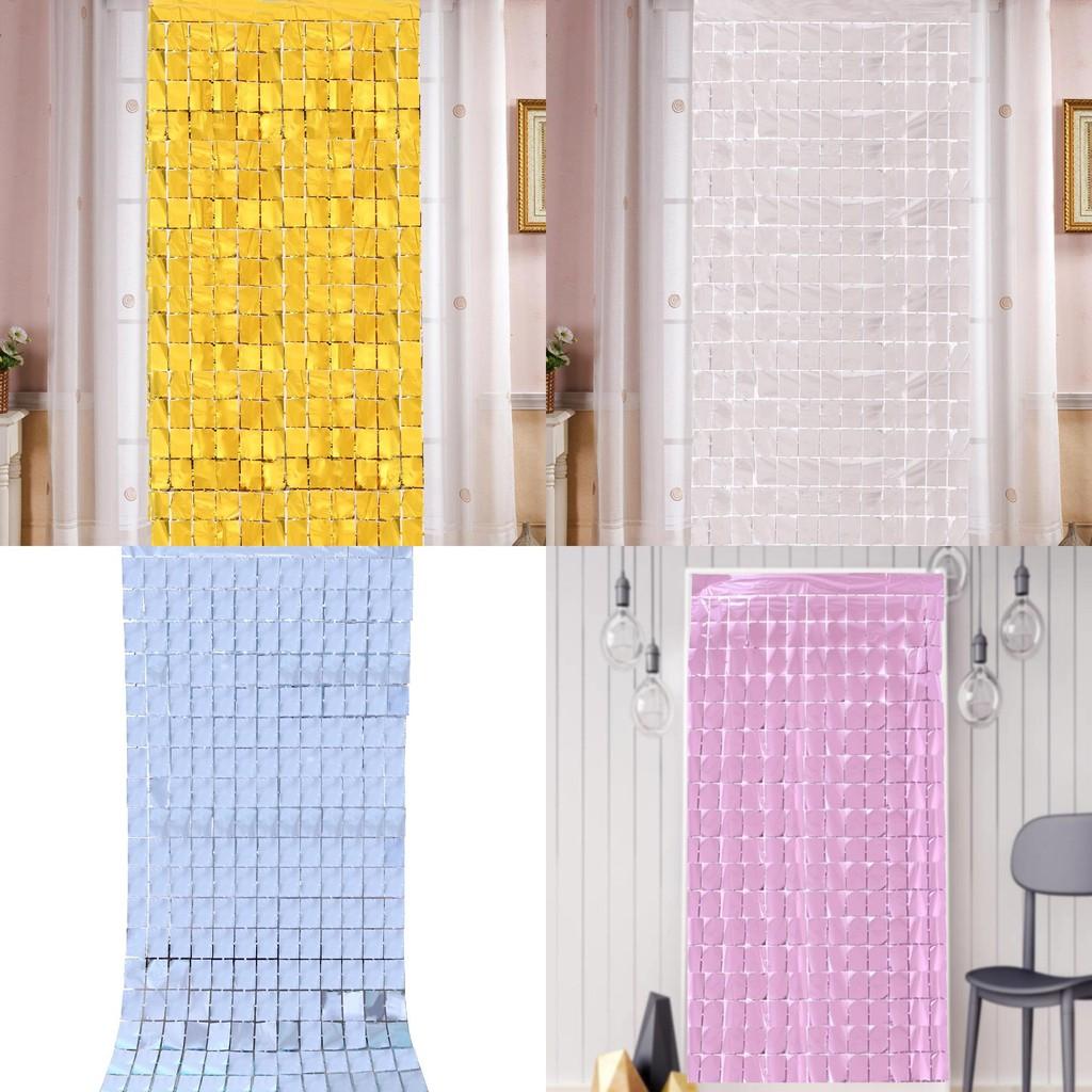 Square Attractive 1x2m Raindrop Door Curtain In Multiple Colors For Celebration Backdrops
