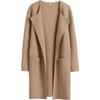 Autunno e Inverno Nuovo Cappotto Casual Comodo da Donna Europeo e Americano Cappotto di Lana con Revers