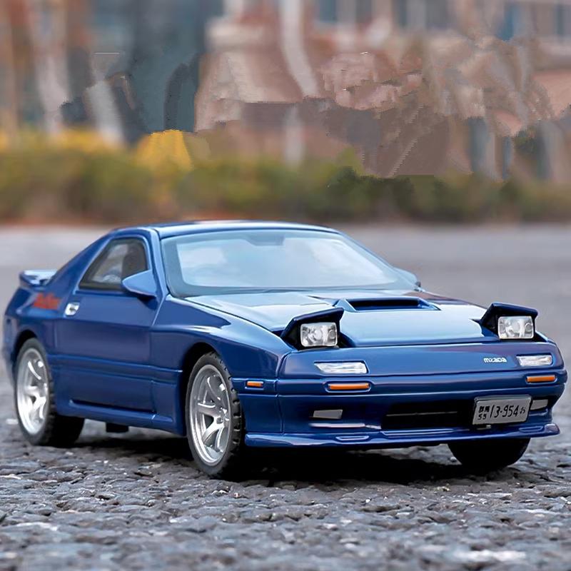 1:32 Rx7 Leichtmetall Sportwagen Modell Diecasts Metall Spielzeug Rennwagen Fahrzeuge Modell Simulation Ton und Licht Spielzeug Geschenke