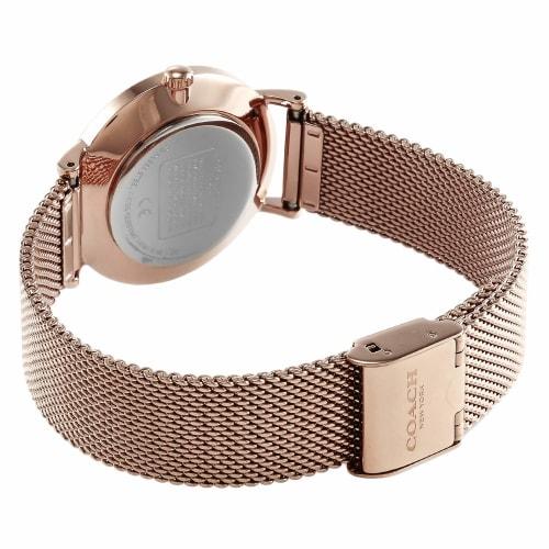 Coach PERRY Women's 32mm Rose Gold Watch with White Dial and Stainless Steel Quartz Movement (14503425)