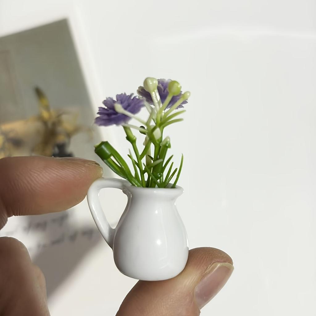 Mini Ceramic Vase Refrigerator Sticker Creative 3D Stereo Home Decoration Magnet