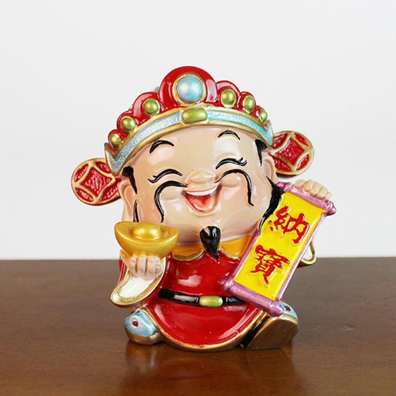 

God Of Wealth Mascot Resin God Of Wealth Statue Office Supplies Crafts