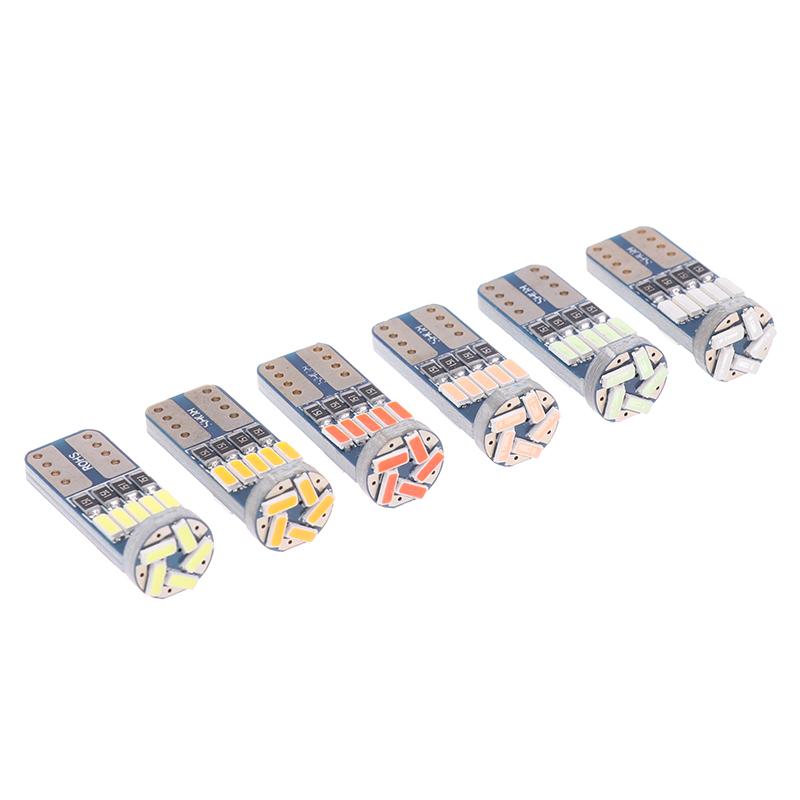 4Pcs T10 W5W Led 194 Canbus Bulb 4014/15Smd 12V Car Interior Reading Lamp Clearance Lights License Plate Bulbs Dome Signal