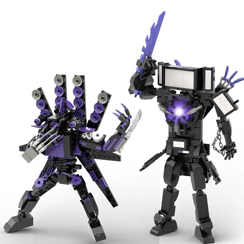 New Skibidi Toilet Weapon Titan TVMan Action Figure Building Block Toys For Boys Cameraman Bricks DIY Model For Kid Adult Gifts