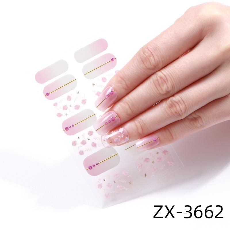 Chinese Style New Year Nail Art Stickers Cartoon 3D Imitation Diamond Hot Stamping Christmas Holiday Nail Stickers