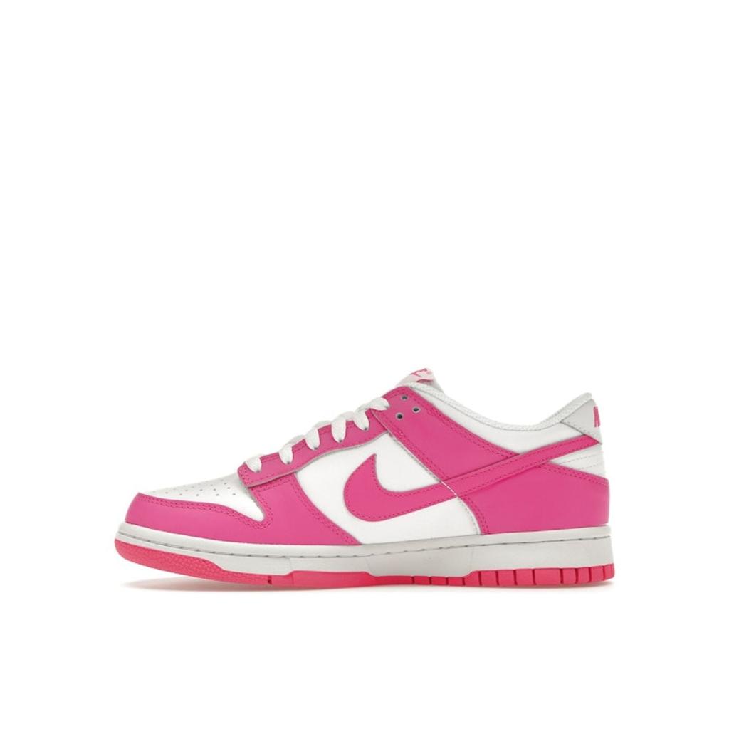 Nike Dunk Low GS Laser Fuchsia Kinder Sneakers Rosa Weiß FB9109-102