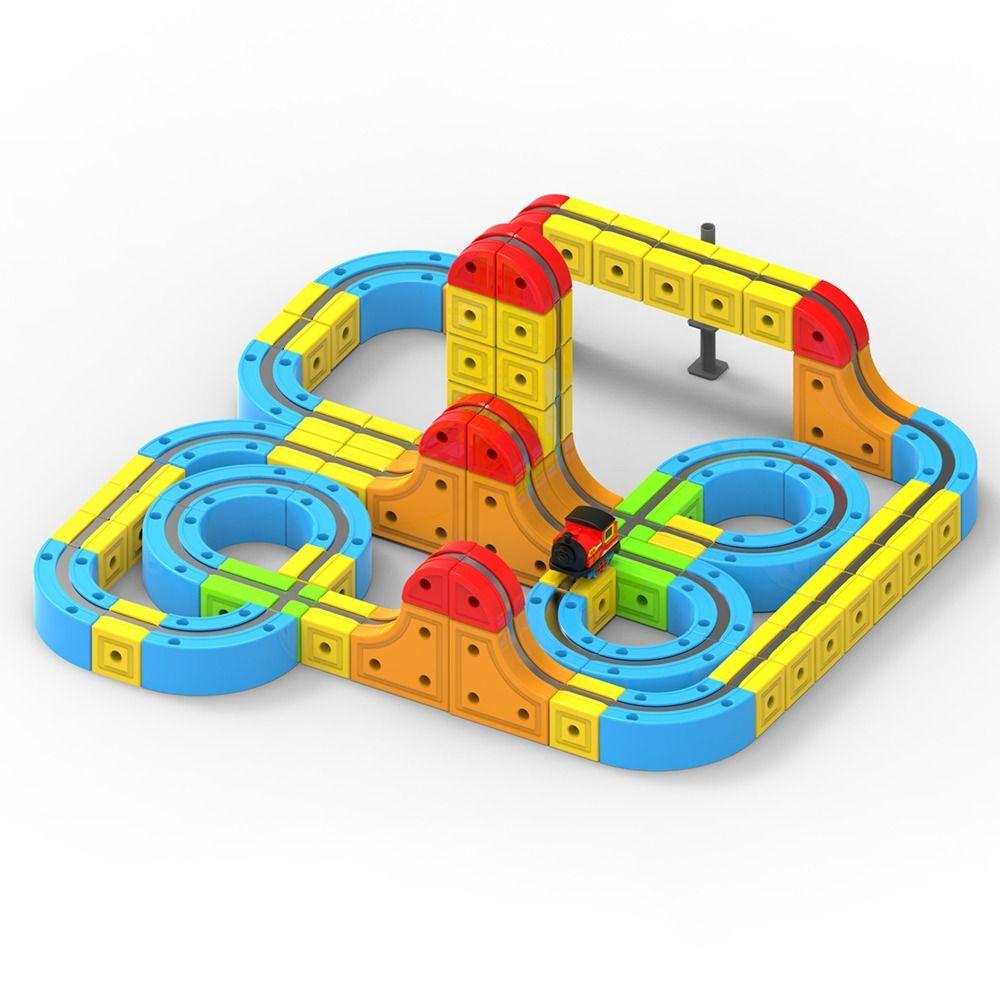 Plastic Magnetic Tracks Train Smooth Steady Driving Magnetic Train Diecast Toy  Kids Toy