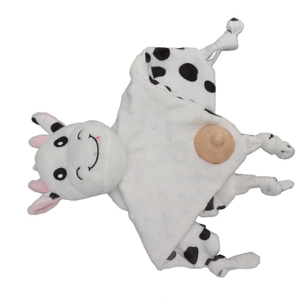 Baby Security Blanket Stuffed Animal Soft Emotional Relief Blanket with Pacifier for Infant Above 3