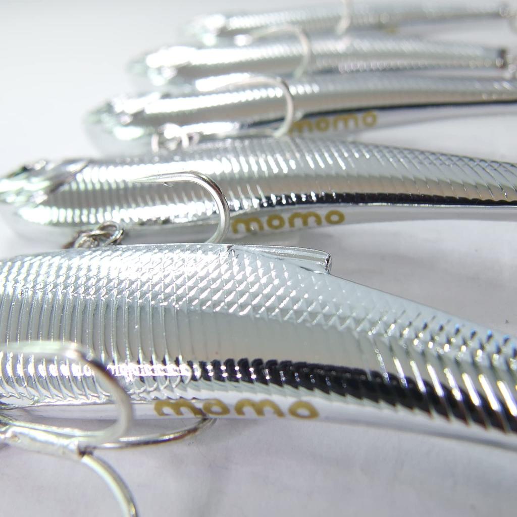 Momo Köder Seebarsch Köder Vibration Knife Edge Vibe 70ES 55ES Hochleistungs-Kleiner Blaufisch Sakura Forelle Standard-Köder Voll (70 mm – plattiert)