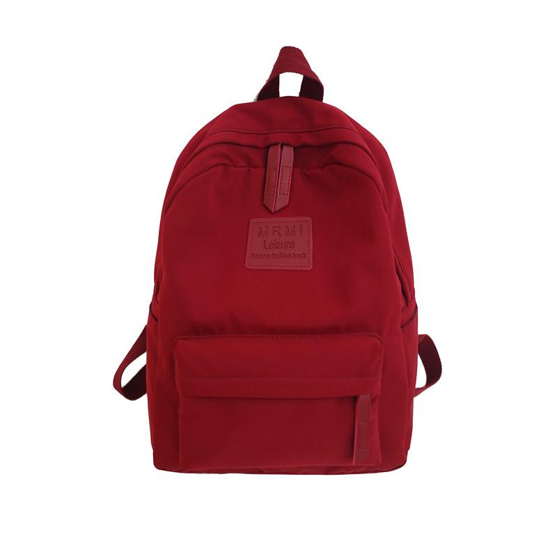 Nylon Backpack Junior High School Student Schoolbag Female Large Capacity Outdoor High School Student Backpack