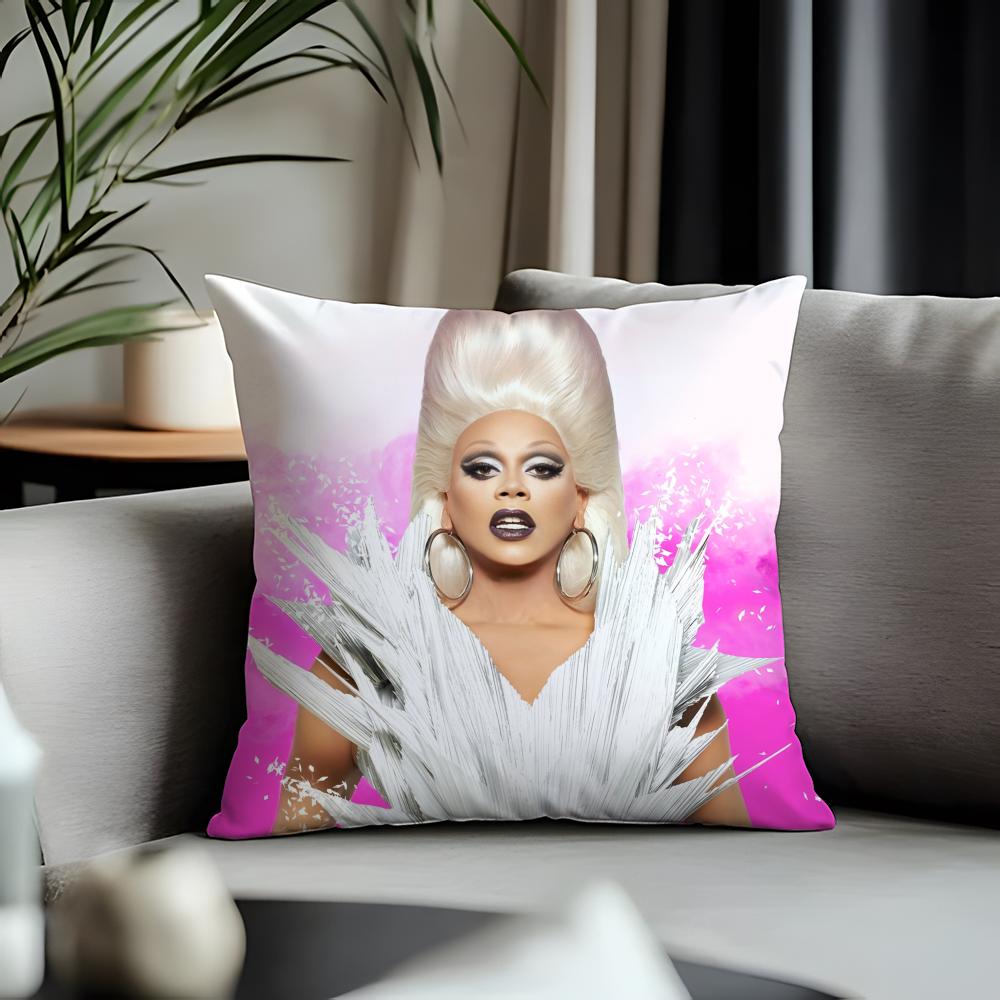 Hot RRrupauled Cushion Cover Antidustmite Pillowcase Invisible Zipper Silky Short Plush Sofa Cushion Cover