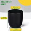 4.3 Inches Round Metal Planter for Home Decor, Pack of 1 (Black)