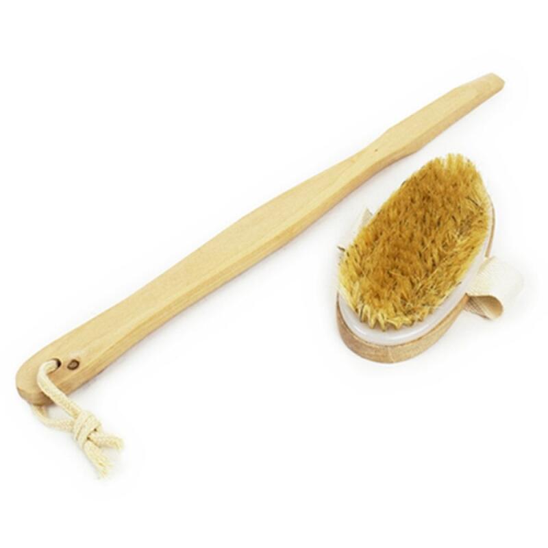 Backwash Shower Wooden Bath Body Brush Towel [WD53CD1]