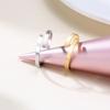 Chic Free Personalized Engraved Name Rings for Women Size Adjustable Simple Stainless Steel Custom Anniversary Gifts Jewelry