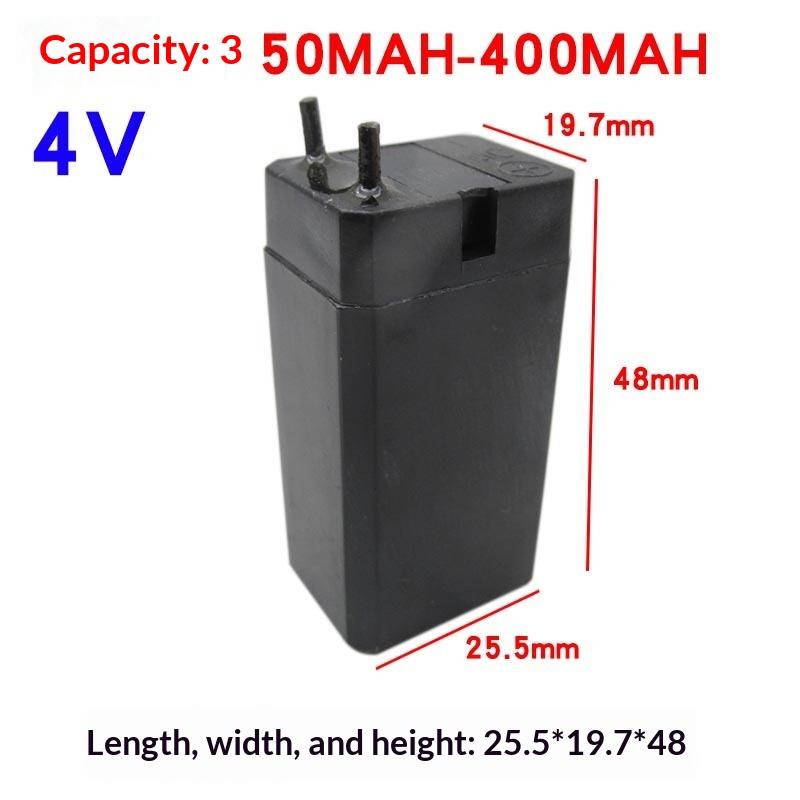 4V Lead Acid Battery 350-2100Mah Rechargeable Storage Batteries Led Lamp Headlights Flashlights Electric Mosquito Swatter